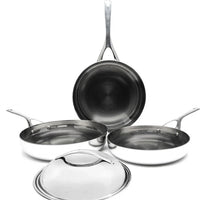 Crowd Cookware - 9.5" Blackbeard Stainless Steel Lid - Suitable for Buccaneer and Naked Pan - 77615 - DISCONTINUED