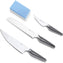 Crowd Cookware - Stainless Steel Knives with Whetstone, Pack of 3 - 77654 - DISCONTINUE