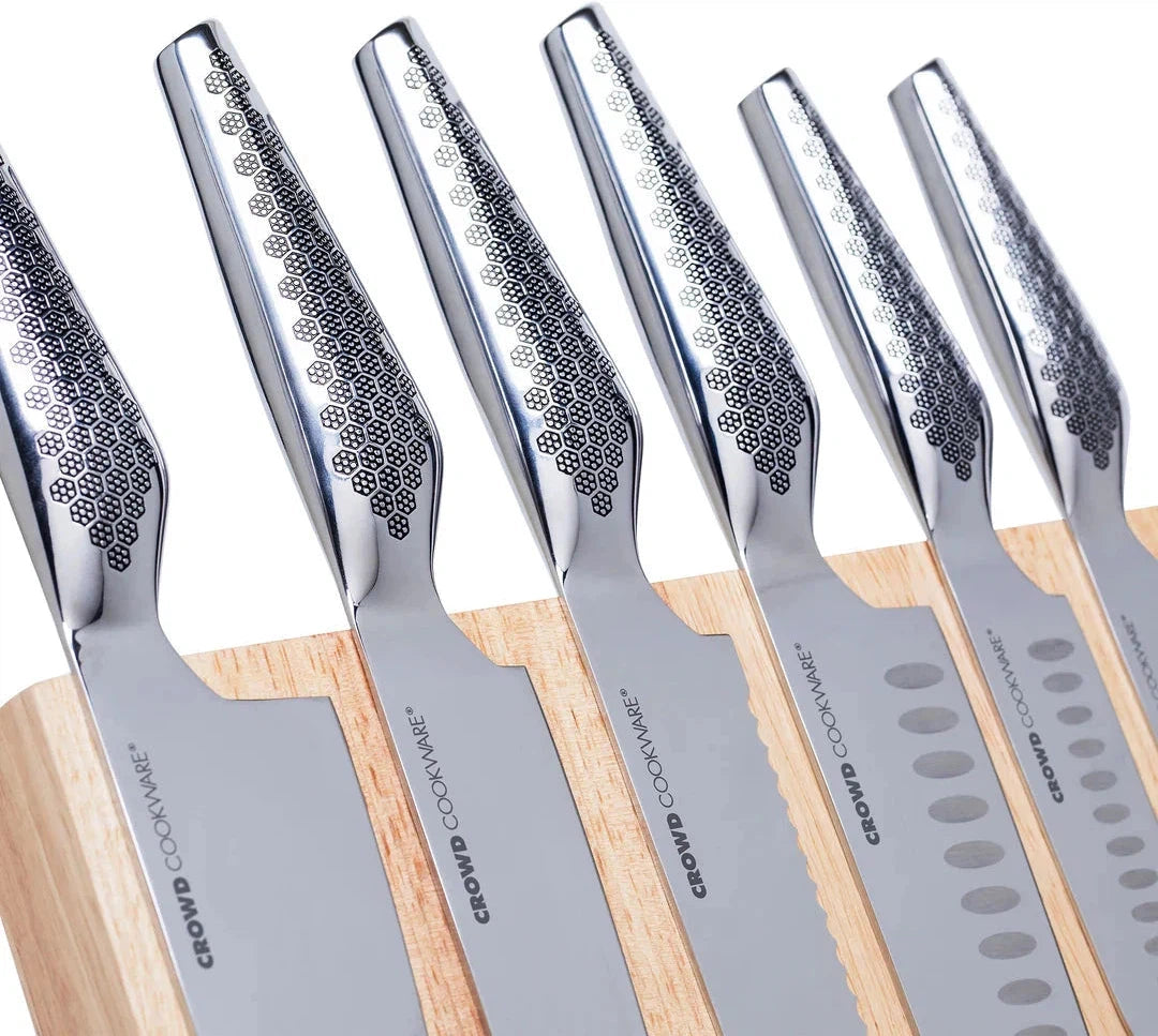 Crowd Cookware - Stainless Steel Knives with Whetstone, Pack of 6 - 77659