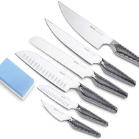 Crowd Cookware - Stainless Steel Knives with Whetstone, Pack of 6 - 77659