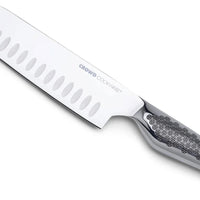 Crowd Cookware - Stainless Steel Large Santoku Knife with Whetstone - 77664