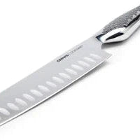 Crowd Cookware - Stainless Steel Large Santoku Knife with Whetstone - 77664