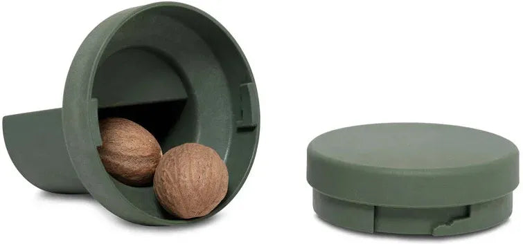 CrushGrind - BILLUND Nutmeg 8 cm Green Salt Pepper Grinder - 060350-0028-X4