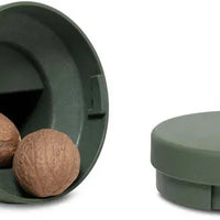 CrushGrind - BILLUND Nutmeg 8 cm Green Salt Pepper Grinder - 060350-0028-X4