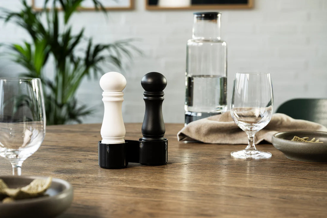 CrushGrind - Black & White Mini Grinder Mill Set - 060080-4002-X12