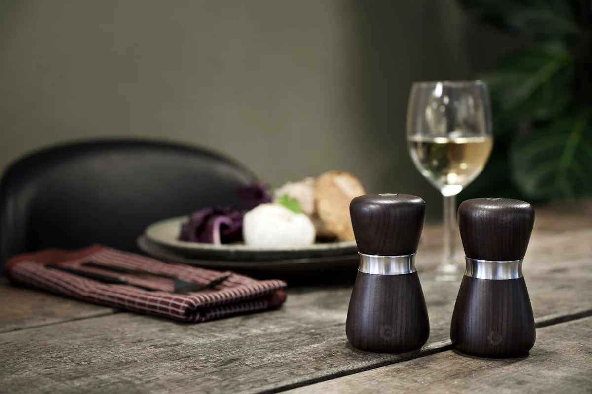 CrushGrind - KYOTO 10 cm Ash Brown Wooden Salt Pepper Grinder - 070360-2073-X4
