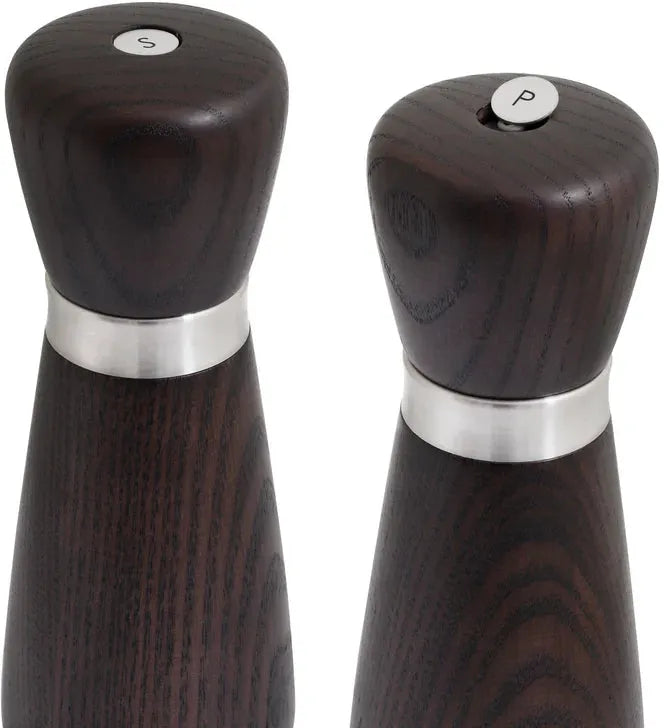 CrushGrind - KYOTO 17 cm Ash Brown Wooden Salt Pepper Grinder - 070365-2073-X4