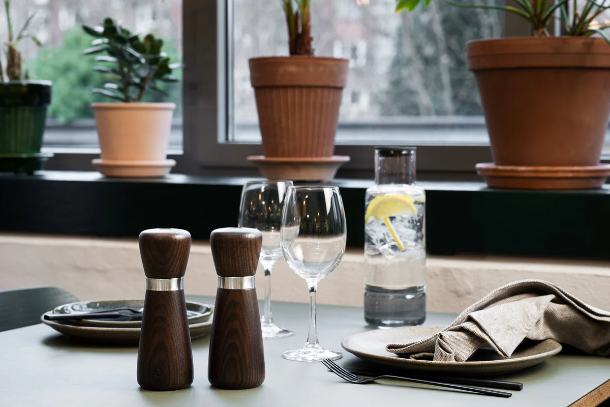 CrushGrind - KYOTO 17 cm Ash Brown Wooden Salt Pepper Grinder - 070365-2073-X4