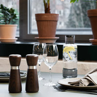 CrushGrind - KYOTO 17 cm Ash Brown Wooden Salt Pepper Grinder - 070365-2073-X4