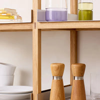 CrushGrind - KYOTO 17 cm Oak Wooden Salt Pepper Grinder - 070366-2002-X4