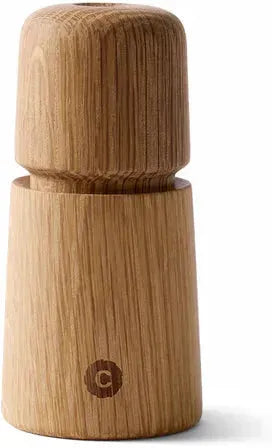 CrushGrind - STOCKHOLM 11 cm Oak Wooden Salt Pepper Grinder - 070274-2002-X4