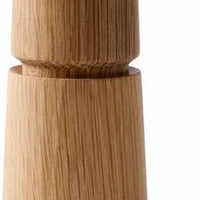 CrushGrind - STOCKHOLM 11 cm Oak Wooden Salt Pepper Grinder - 070274-2002-X4