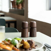 CrushGrind - STOCKHOLM 11 cm Walnut Wooden Salt Pepper Grinder - 070274-2031-X4