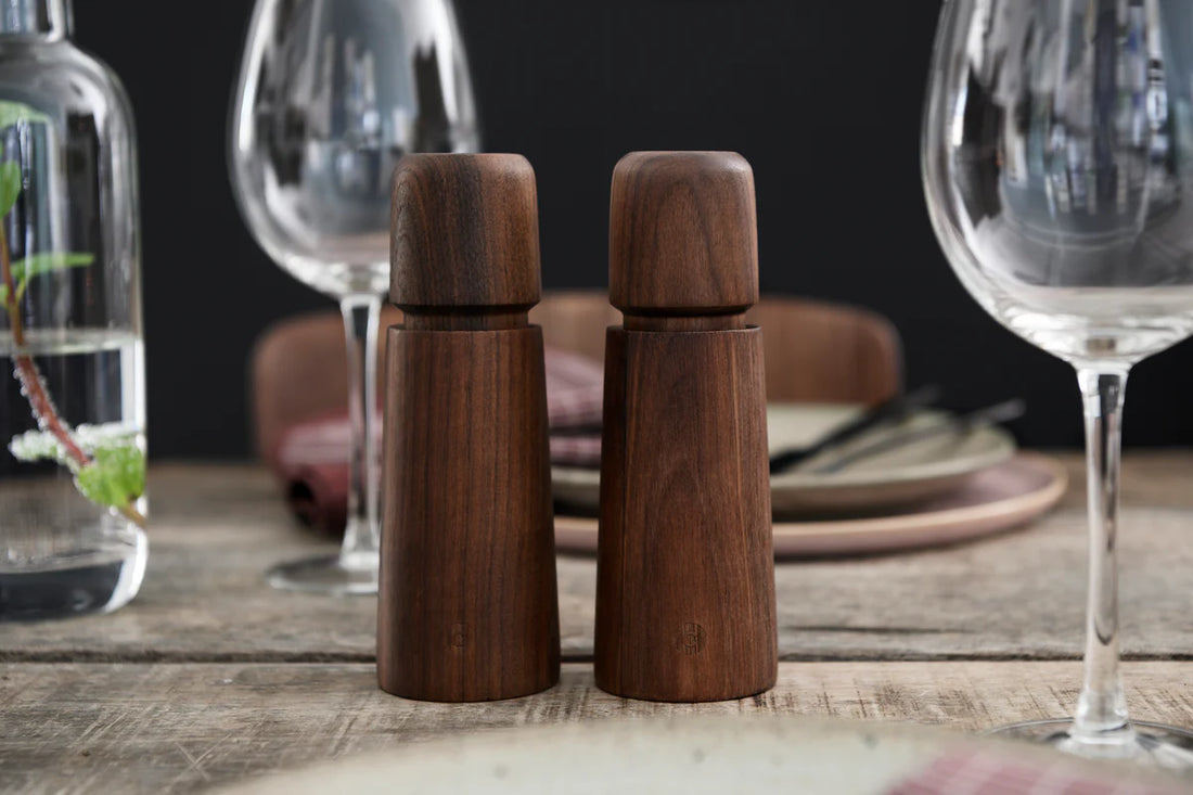 CrushGrind - STOCKHOLM 17 cm Walnut Wooden Salt Pepper Grinder - 070284-2031-X4