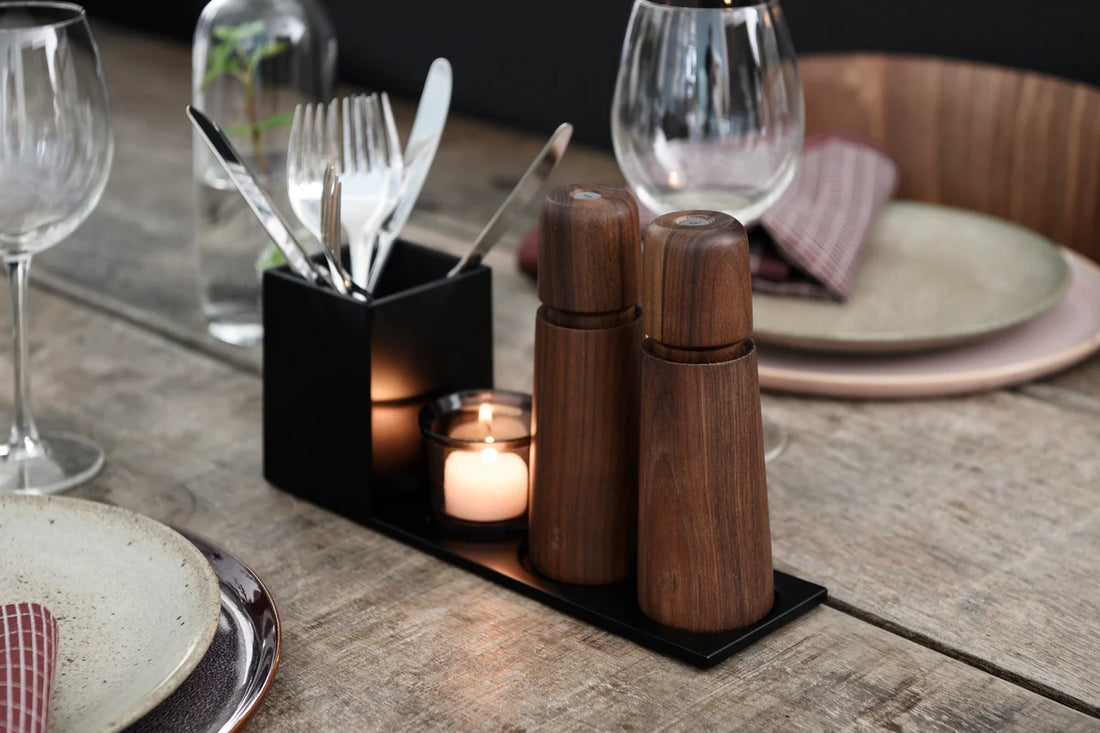 CrushGrind - STOCKHOLM 17 cm Walnut Wooden Salt Pepper Grinder - 070284-2031-X4