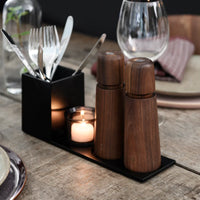 CrushGrind - STOCKHOLM 17 cm Walnut Wooden Salt Pepper Grinder - 070284-2031-X4