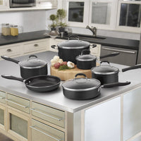 Cuisinart - 11 PC Advantage Black Non-Stick Aluminum Cookware Set - 55-11BKC