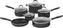 Cuisinart - 11 PC Advantage Black Non-Stick Aluminum Cookware Set - 55-11BKC