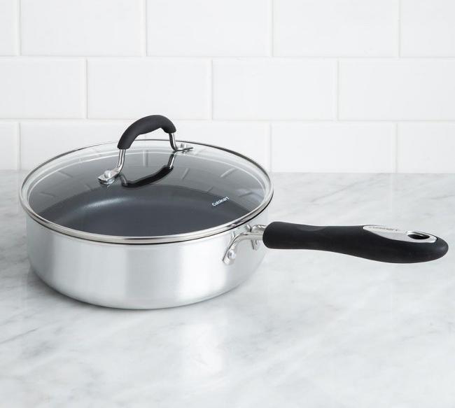 Cuisinart - 11 PC Advantage Nonstick Cookware Brushed Silver - 55-11BSC