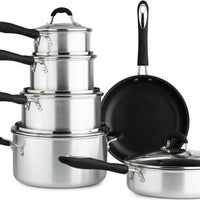 Cuisinart - 11 PC Advantage Nonstick Cookware Brushed Silver - 55-11BSC - DISCONTINUED
