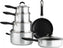 Cuisinart - 11 PC Advantage Nonstick Cookware Brushed Silver - 55-11BSC