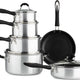 Cuisinart - 11 PC Advantage Nonstick Cookware Brushed Silver - 55-11BSC