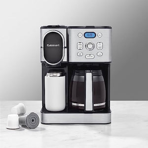 Cuisinart - 12 Cup 2-in-1 Coffee Maker & Single Serve Brewer - SS-16C