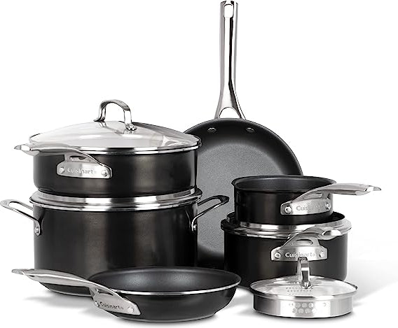 Cuisinart - 12 PC Green Chef Pro Aluminum Cookware Set - GCA-12C