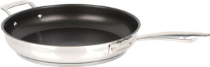 Cuisinart - 12" Professional Series Stainless Steel Non-Stick Skillet With Helper Handle - 8922-30HNSC