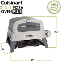Cuisinart - 13" 3-In-1 Grill/Griddle Pizza Oven - CGG-403-C