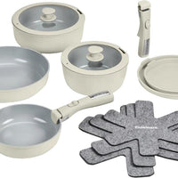 Cuisinart - 13 PC Non-Stick Detachable Handle Cookware Set - D53C-13BGC