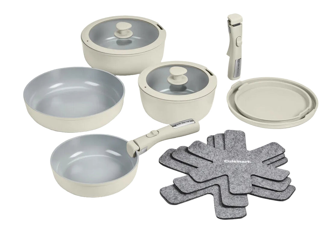 Cuisinart - 13-Piece Non-Stick Detachable Handle Cookware Set - D53C-13BGC