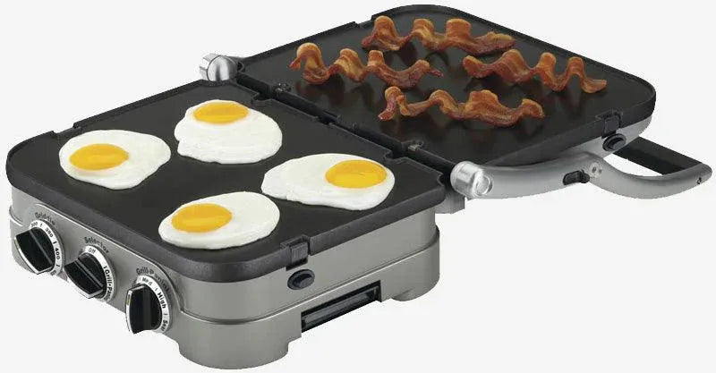 Cuisinart - 13.5" Griddler 5-in-1 Stainless Steel Multi-Function Panini Grill - CGR-4NASC