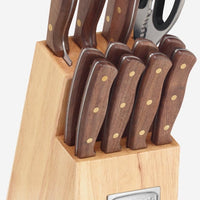 Cuisinart - 14 PC Triple Rivet Walnut Knife Block Set - C55W-14 pcBC