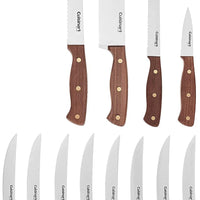 Cuisinart - 14 PC Triple Rivet Walnut Knife Block Set - C55W-14 pcBC