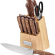 Cuisinart - 14 PC Triple Rivet Walnut Knife Block Set - C55W-14 pcBC