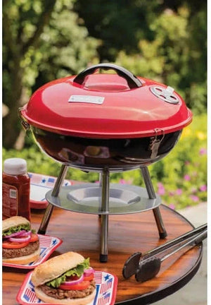 Cuisinart - 14" Red Portable Charcoal Grill - CCG-190RB-C