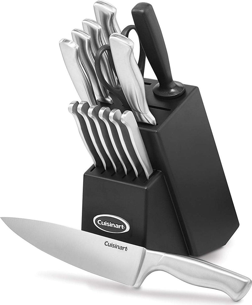 Cuisinart - 15 PC Classic Stainless Steel Knife Block Set - SSC-15C - ETA Feb - Pre-Order Now
