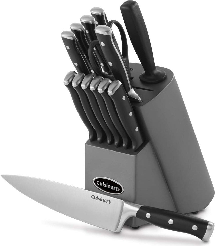 Cuisinart - 15 PC Triple-Rivet Knife Block Set - TRC-15BC
