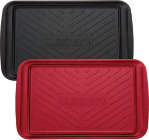 Cuisinart - 17" X 10.5" Black & Red Black Grilling Prep & Serve Tray, Pack Of 2 - CPK-200-C
