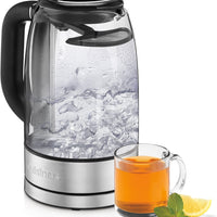 Cuisinart - 1.7 L ViewPro™ Cordless Electric Glass Kettle - GK-17NC