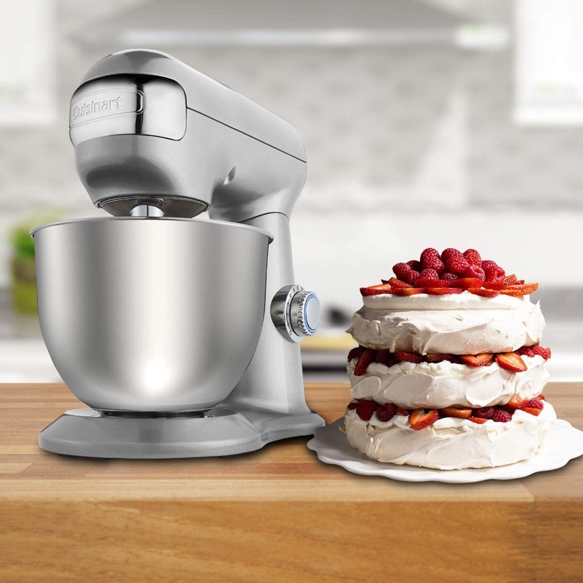 Cuisinart - 4.25 L Precision Master Petite Stand Mixer Silver (4.5 QT) - SM-48BCC