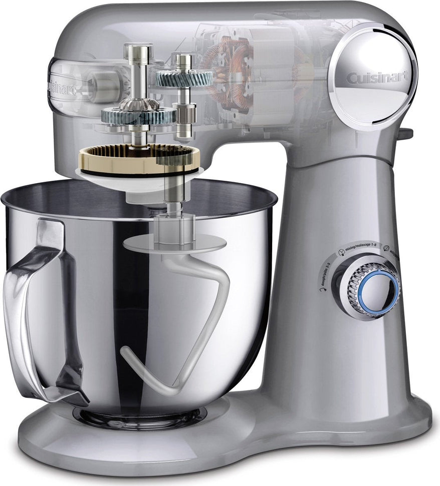 Cuisinart - 5.2 L Precision Master Silver Stand Mixer (5.5 QT) - SM-50BCC