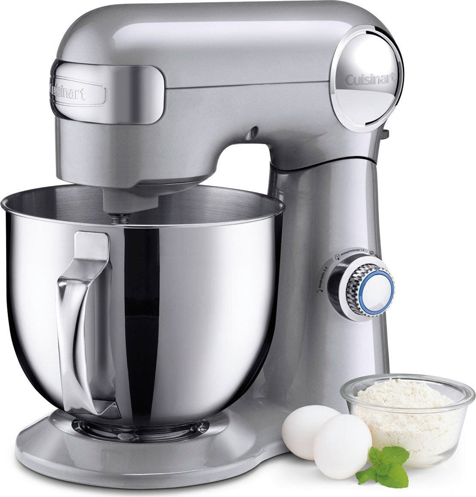 Cuisinart - 5.2 L Precision Master Silver Stand Mixer (5.5 QT) - SM-50BCC
