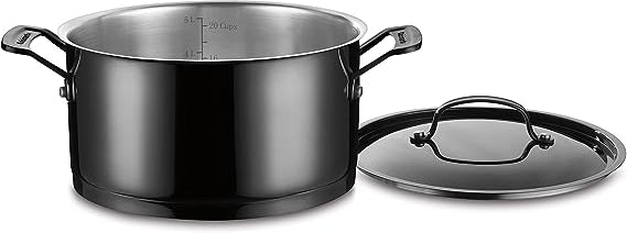 Cuisinart - 6 QT Back Stockpot With Cover - MSS66-24C