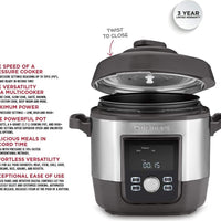 Cuisinart - 6 QT High Pressure Multicooker - CPC-900C - DISCONTINUED