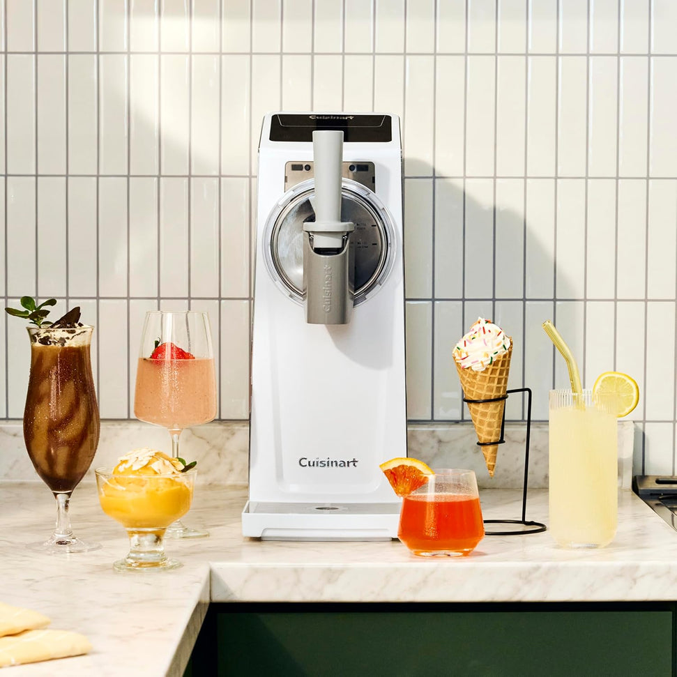 Cuisinart - 6-in-1 Slushy & Soft-Serve Maker/Ice Cream Maker Machine - ICE-200C