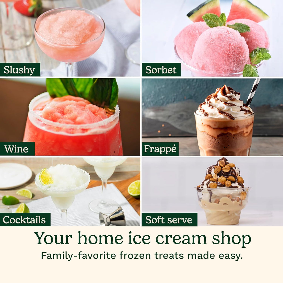 Cuisinart - 6-in-1 Slushy & Soft-Serve Maker/Ice Cream Maker Machine - ICE-200C