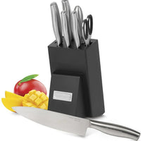 Cuisinart - 8 PC Nitrogen Infused Stainless Steel Knife Block Set - SSNC-8C