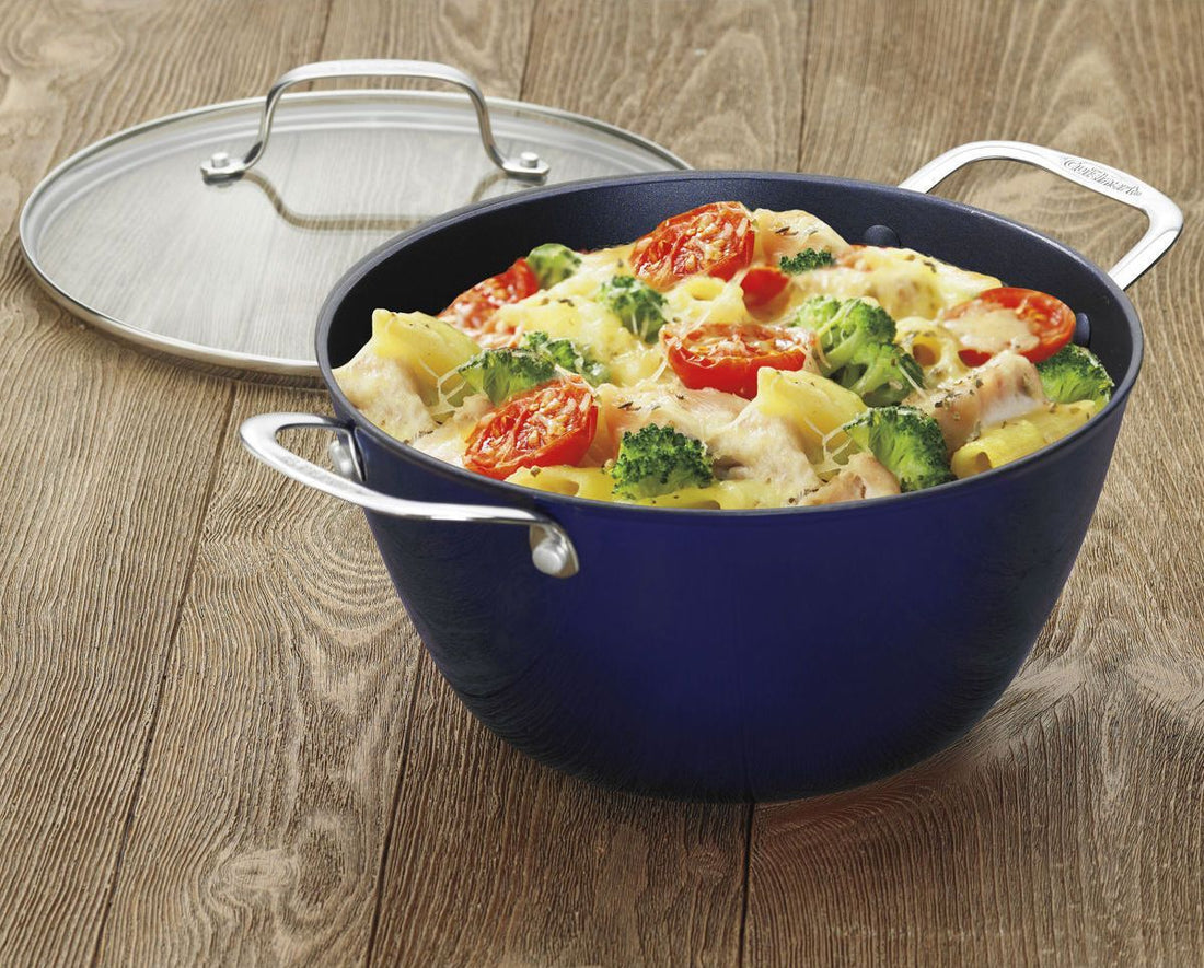 Cuisinart - Blue Dutch Oven With Cover - CIL32-22BBC